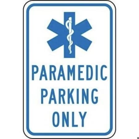 Accuform TRAFFIC SIGN RESIDENT PARKING ONLY FRP350RA FRP350RA